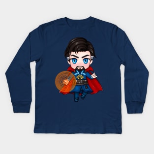 Chibi Doctor Strange Kids Long Sleeve T-Shirt